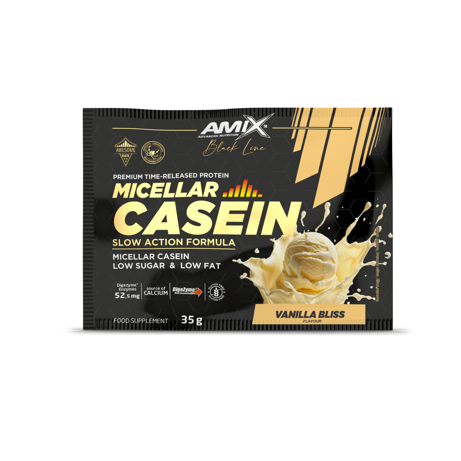  Amix™ Caséine micellaire noire - 35 g Vanille