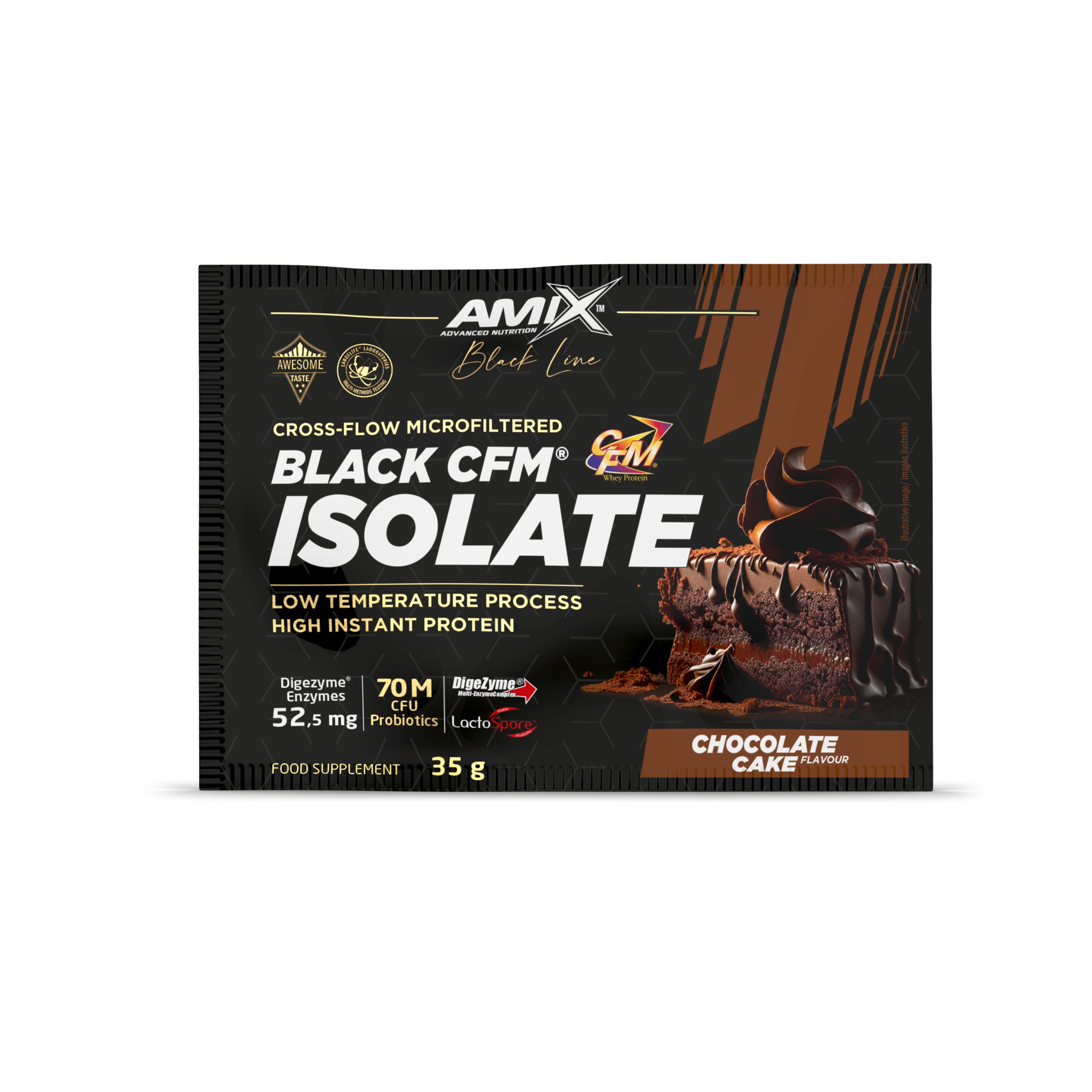  ISOLAT NOIR CFM DOSE UNIQUE 35 GR Gâteau au chocolat