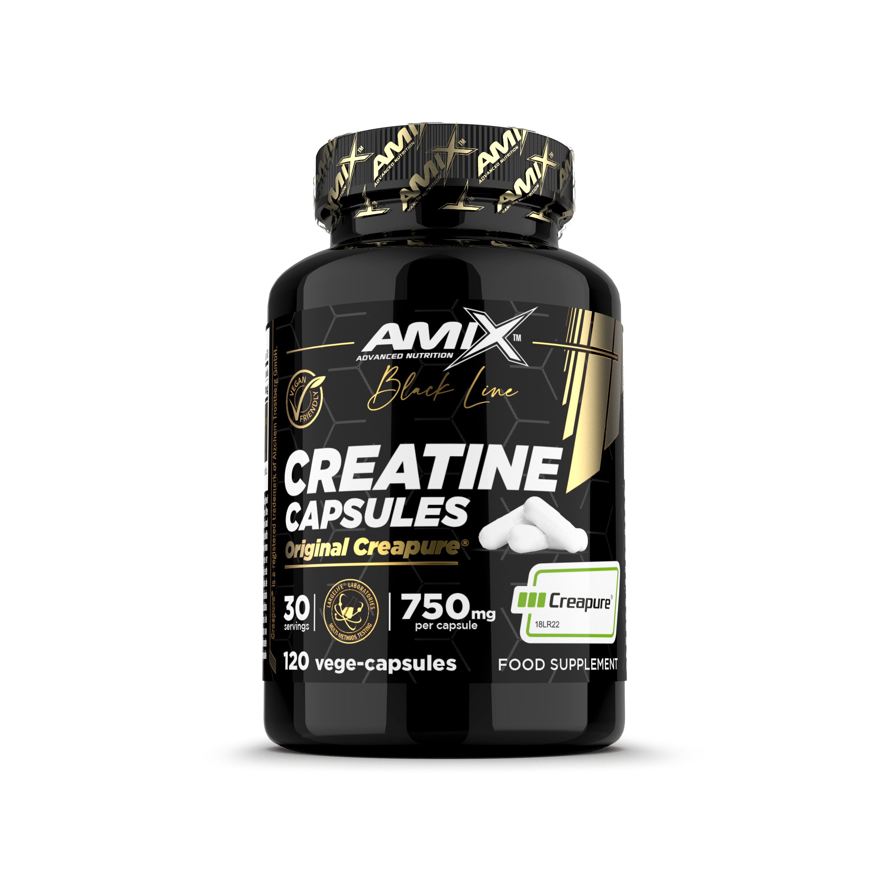  Créatine Creapure® en capsules – Black Line & Black Line Creatine Creapure® 120 Caps