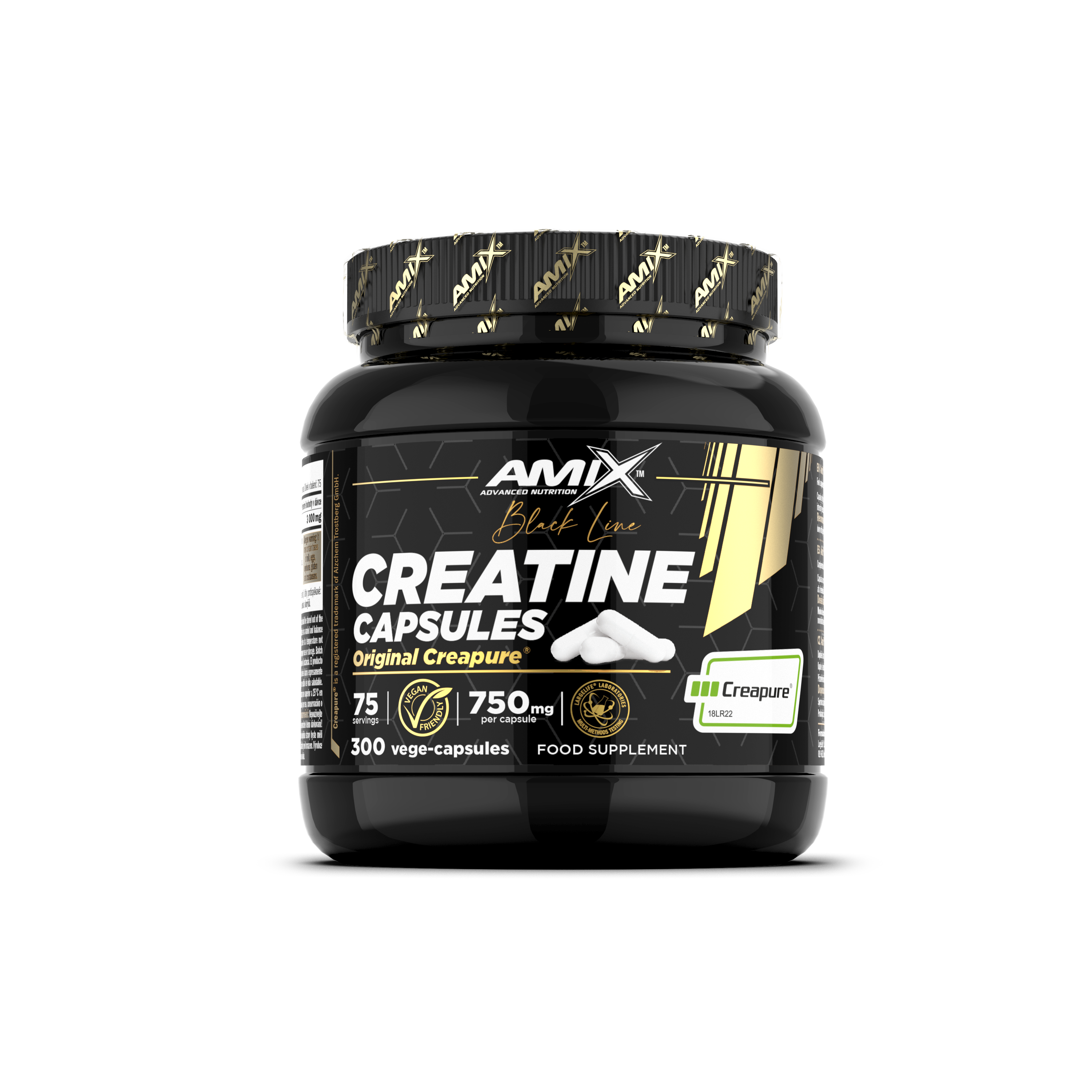  Créatine Creapure® en capsules – Black Line (1) et Black Line Creatine Creapure® 300 Caps