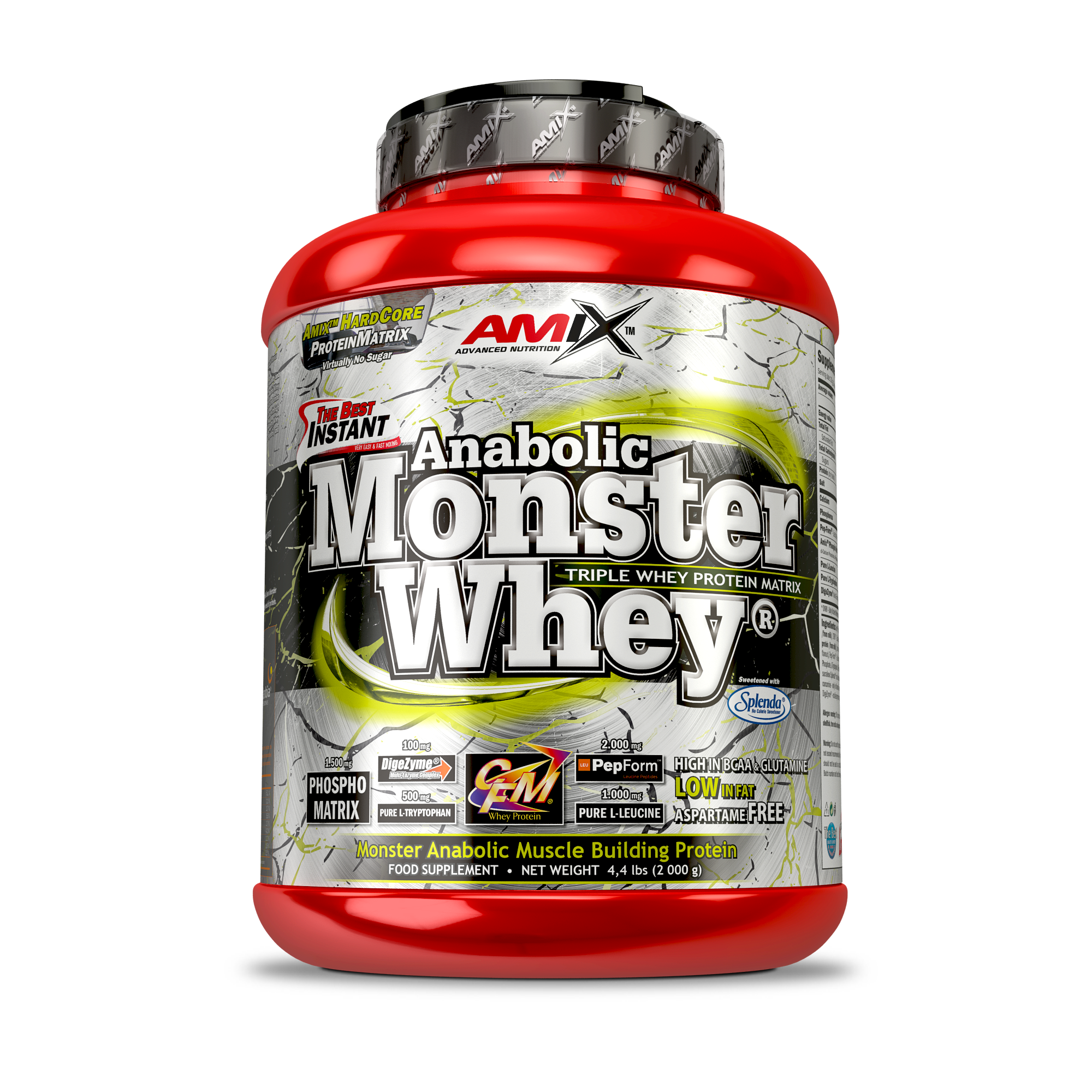  Protéine de lactosérum anabolique Monster – Amix™ et ANABOLIC MONSTER WHEY 2 KG + 200 G GRATUITS Double Chocolat