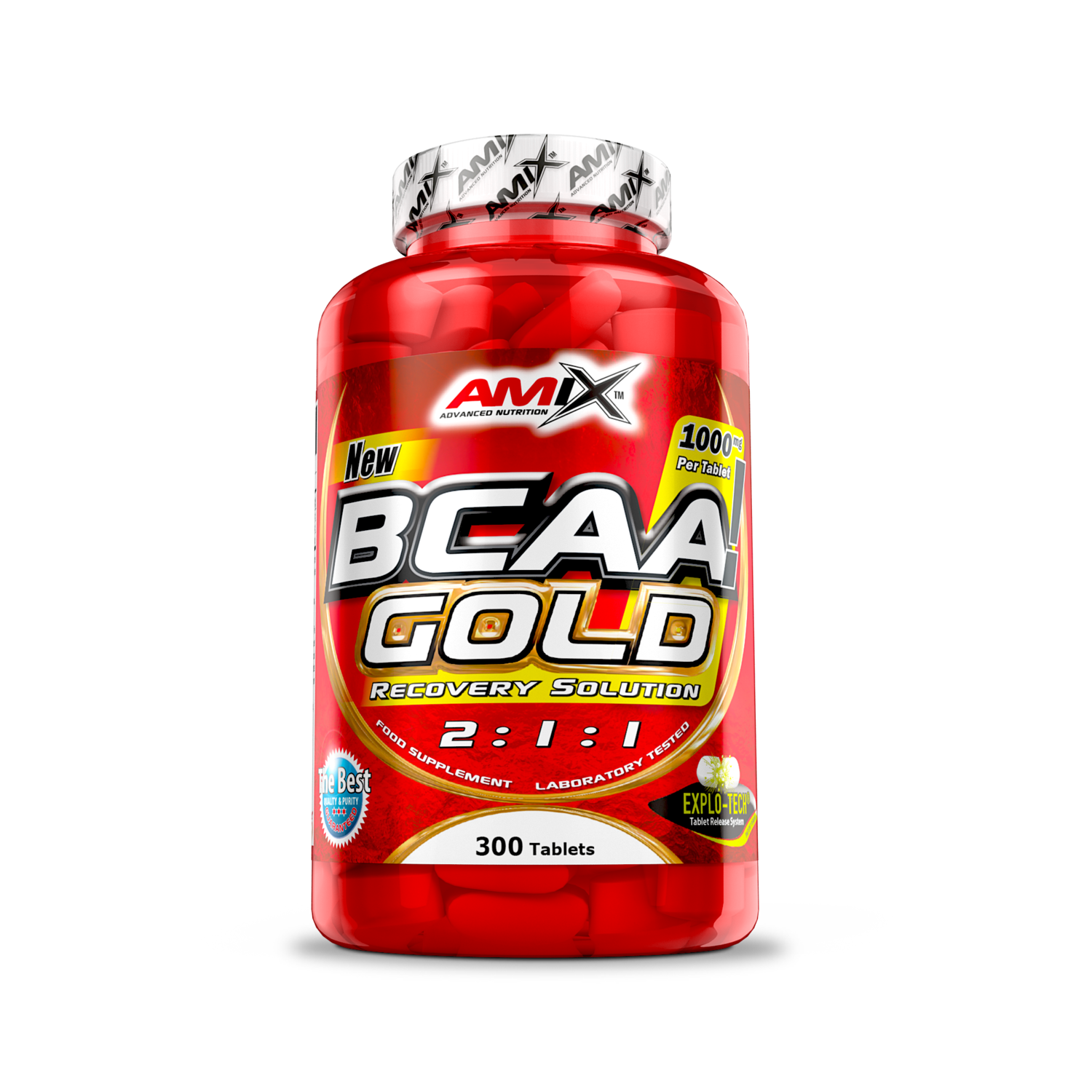  Acides aminés BCAA Gold 2:1:1 300 comprimés – Amix™ (1)