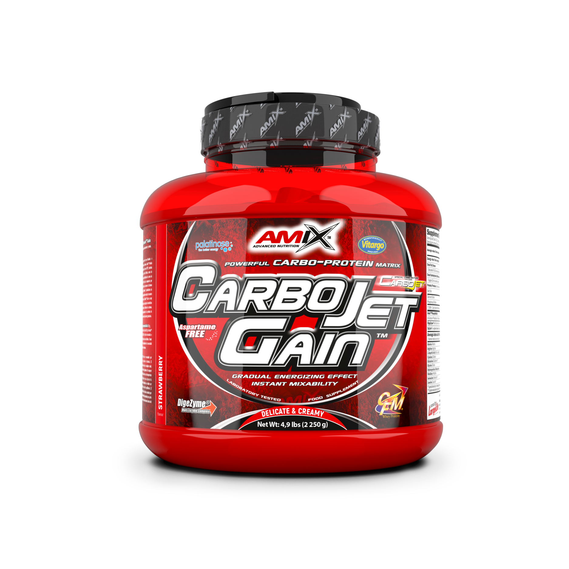  Glucides Carbojet Gain – Amix™ (2) et CARBOJET GAIN 2,25 KG Fraise