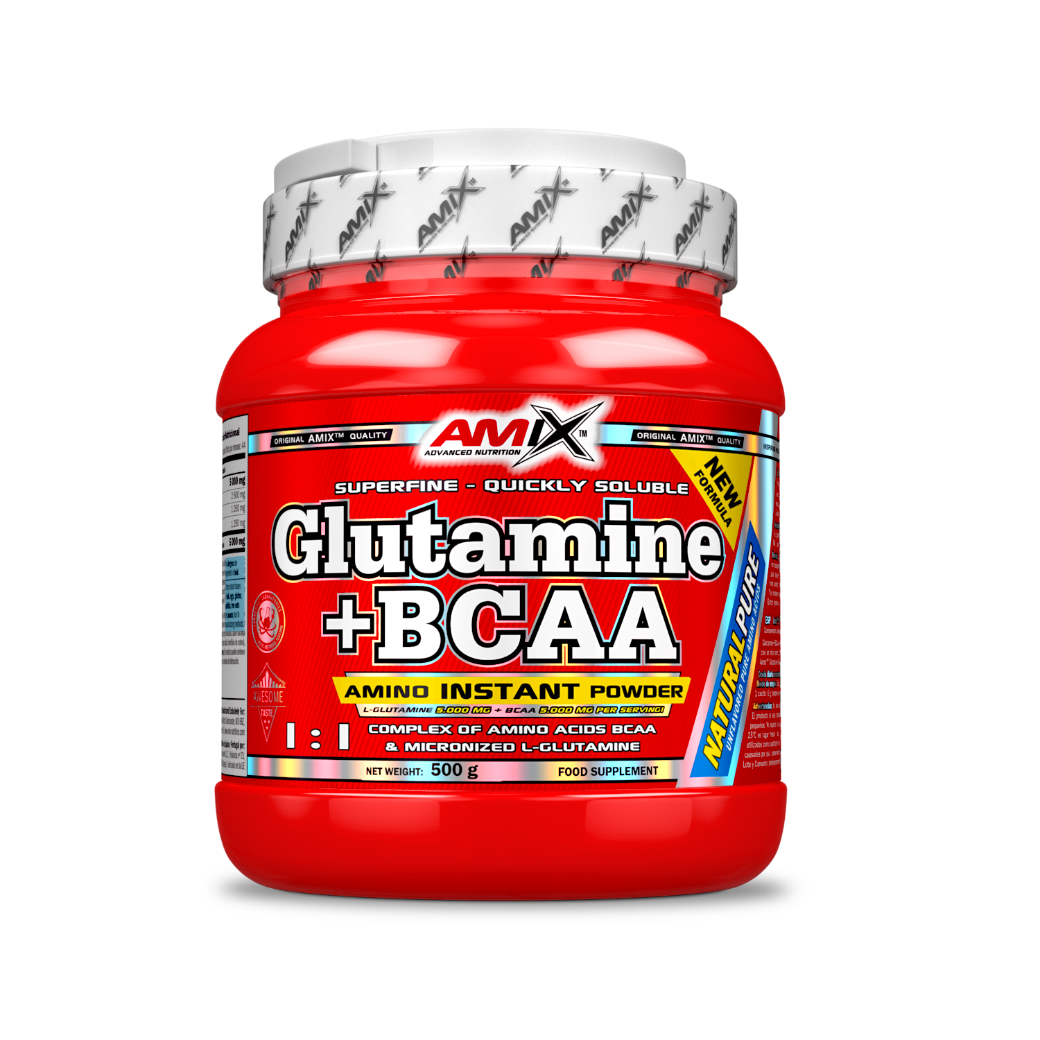  GLUTAMINE+BCAA 500 GR Naturel