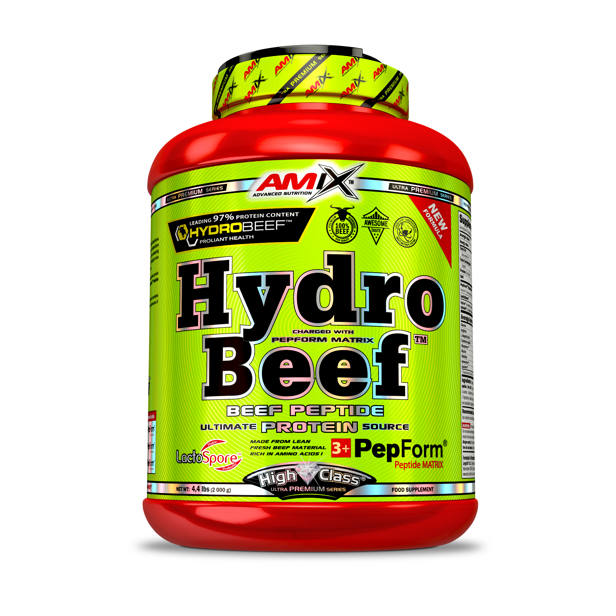  HydroBeef Protein – Amix™ & HYDROBEEF PROTEIN 2 KG Double chocolat - Noix de coco