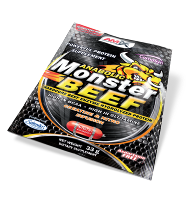  MONSTER BEEF MONO-DOSE 33 GR Chocolat & MONSTER BEEF MONO-DOSE 33 GR Citron vert-vanille