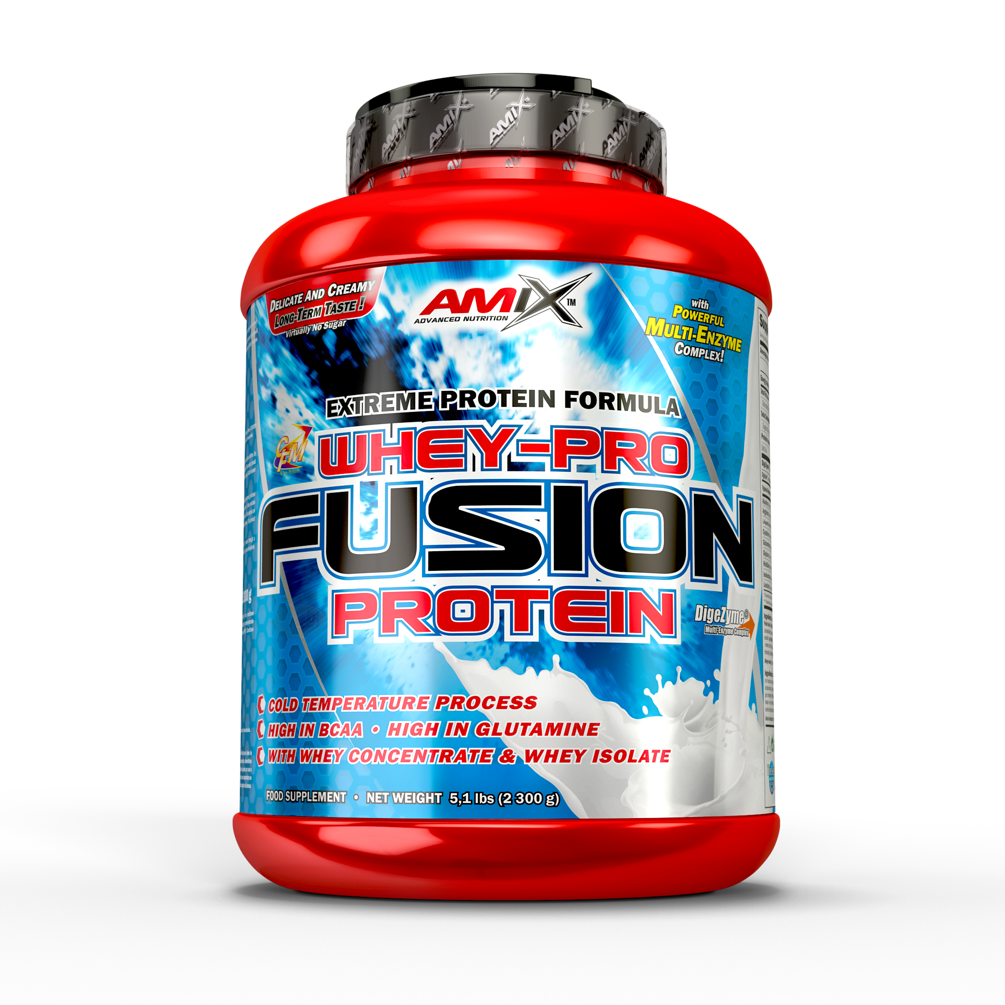  Protéine Whey Pro Fusion – Amix™ et WHEY-PRO FUSION PROTEIN 2,3 kg Chocolat